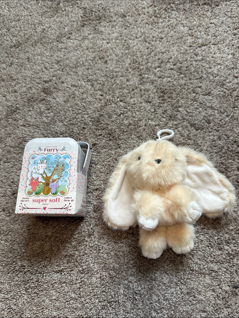 Furry Foo Foo’s Plush Bunny Keychain